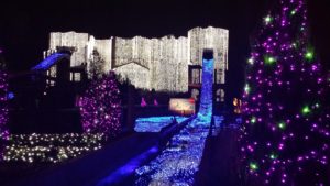 Williamsburg Busch Gardens- Pompeii covered in lights