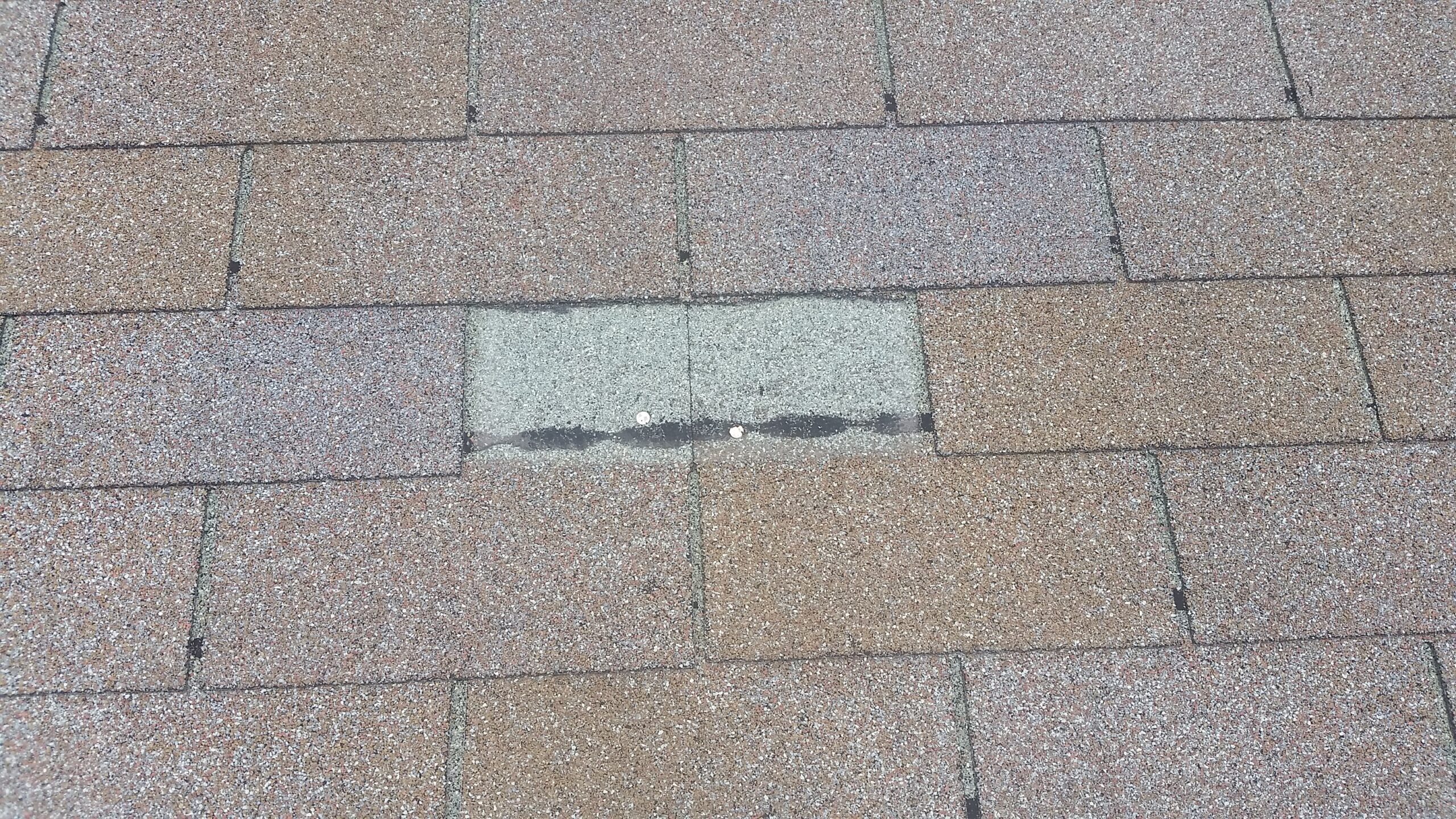 missing roofing shingle