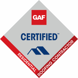 GAF CERTIFIED™ Residential Roofing Contractor badge