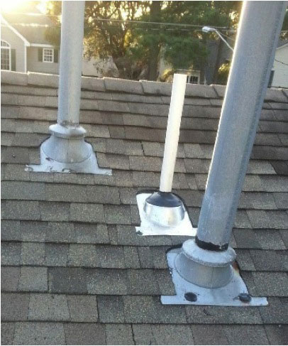 shingles flashing vents fixed