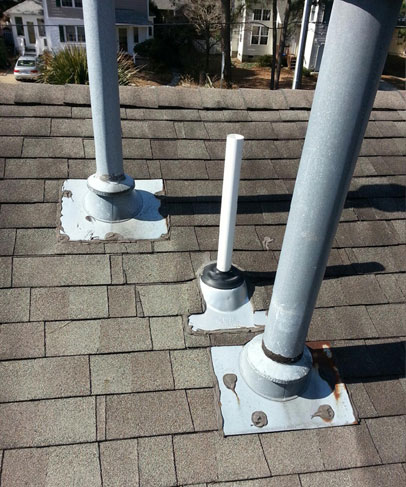 shingles flashing vents replaced or repaired